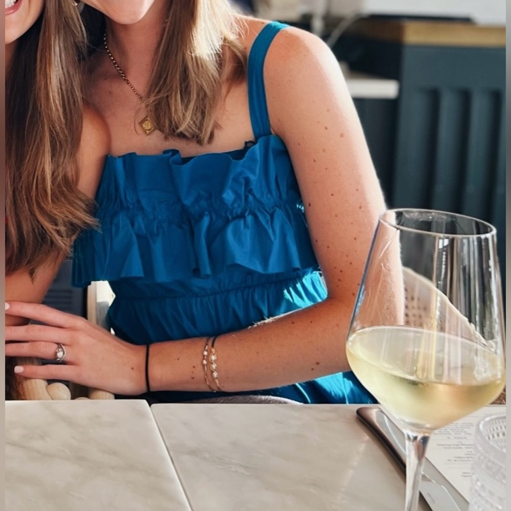 Blue midi dress